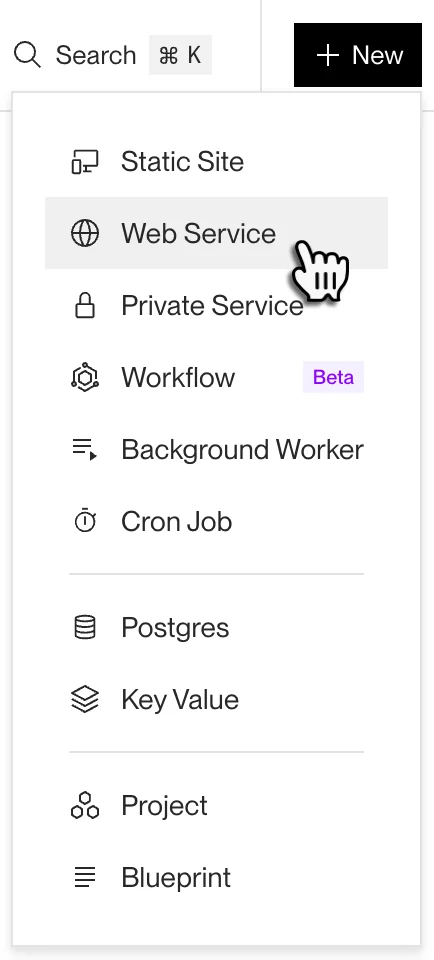 Visual for this record: Render prices web services, workers and Postgres on one page