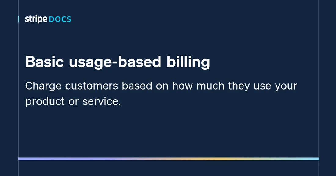 Visual for this record: Stripe now steers new usage-based billing toward Metronome